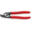 95 21 165 Cable Shears with opening spring plastic coated burnished 165 mm